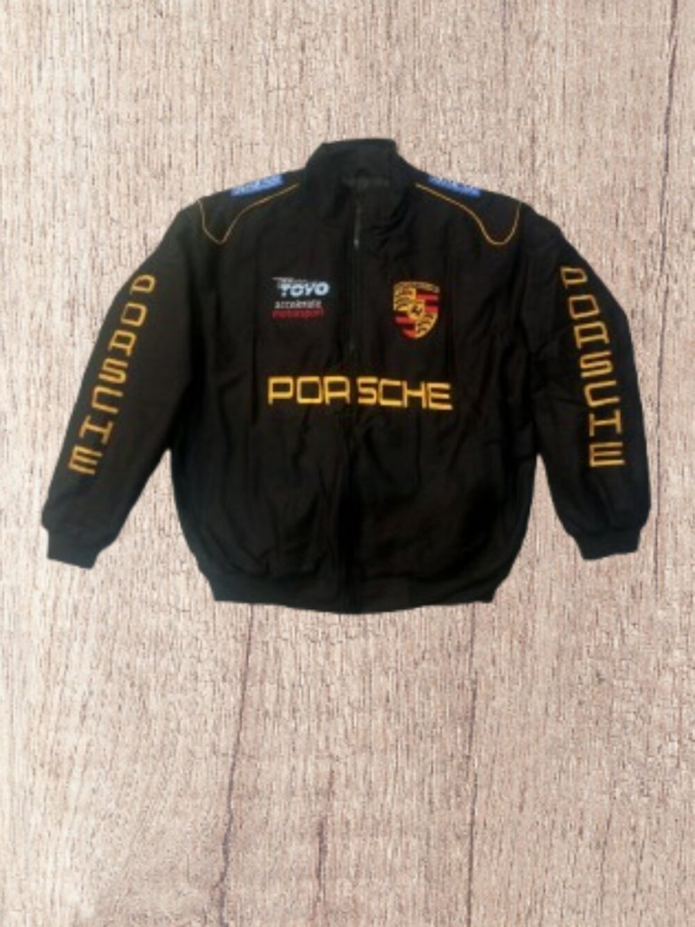 Vintage Style Porsche Racing Jacket Motorsports Inspired